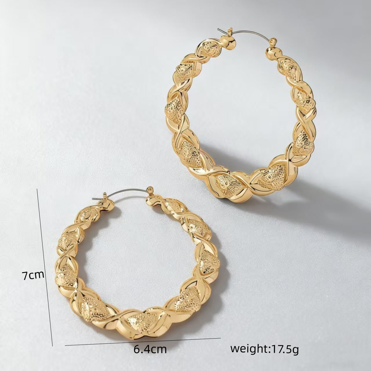 Bamboo Ear Geometric Creative Fashion Punk Earrings