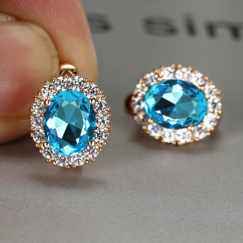 Women's White Diamond For Small Personality Simple Stud Earrings
