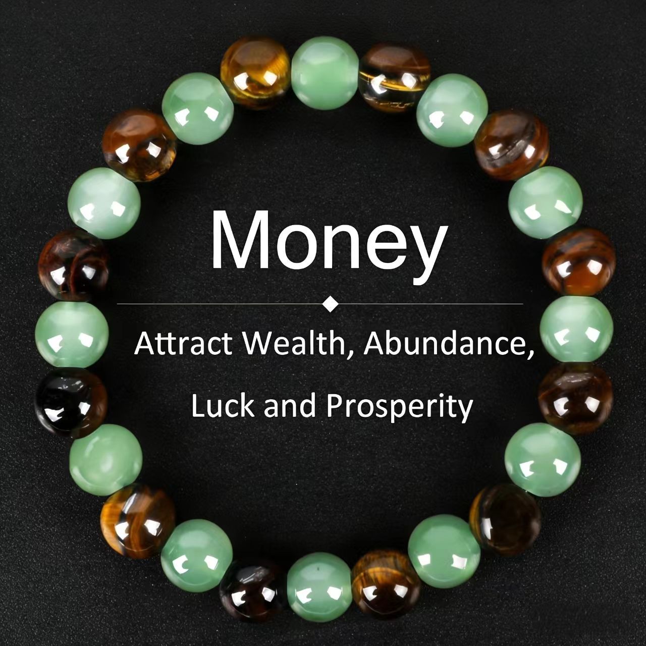 Green Aventurine Natural Stone Lucky Fortune Mixed Bracelet
