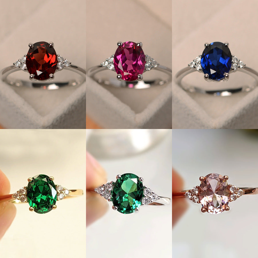 Classic Women's Sier For Marriage Engagement Rings