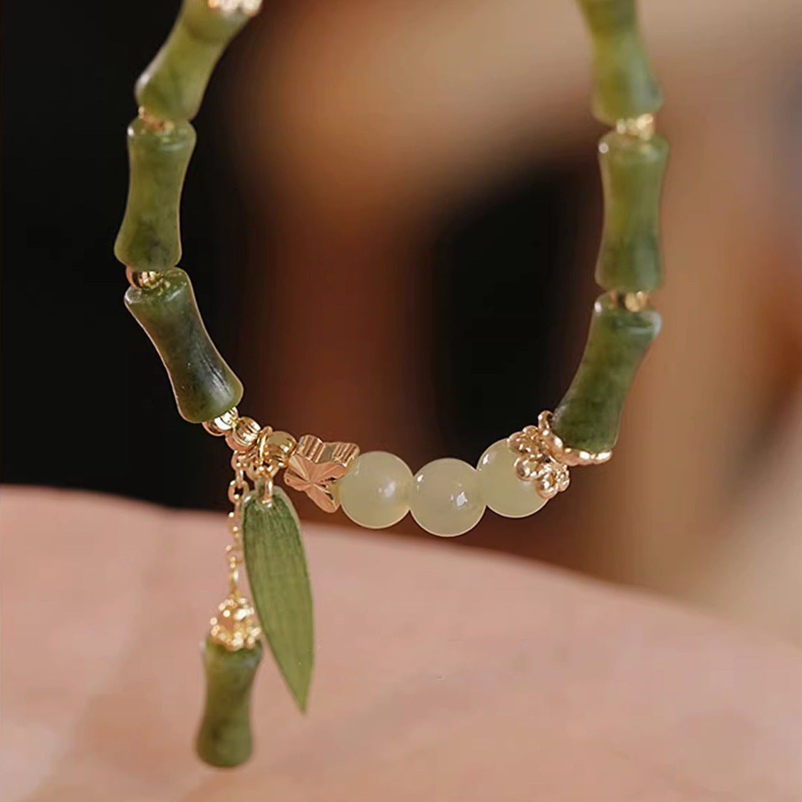 National Style Chinese Bamboo Female Retro Minority Design High Sense Bracelet