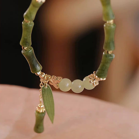 National Style Chinese Bamboo Female Retro Minority Design High Sense Bracelet