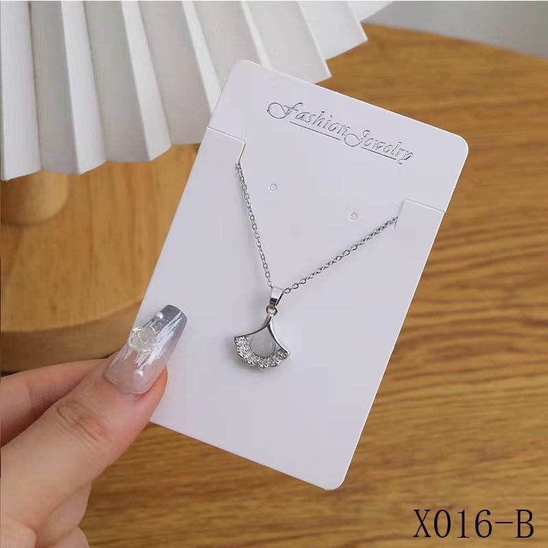 Clavicle Temperament Ginkgo Leaf Dignified Sense Of Design Necklace