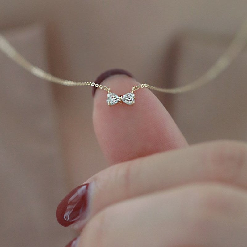 Sterling Sier Bow Gold Style Special Necklaces