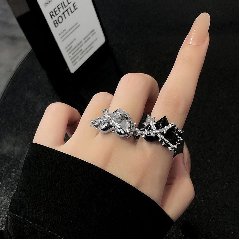 Style Female Niche Design Combination Sweet Cool Rings