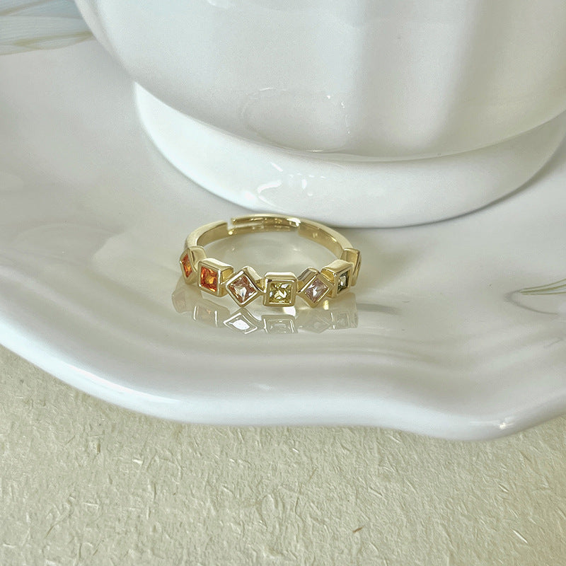 Glaze Enamel Butterfly Female Purple Special Interest Light Rings