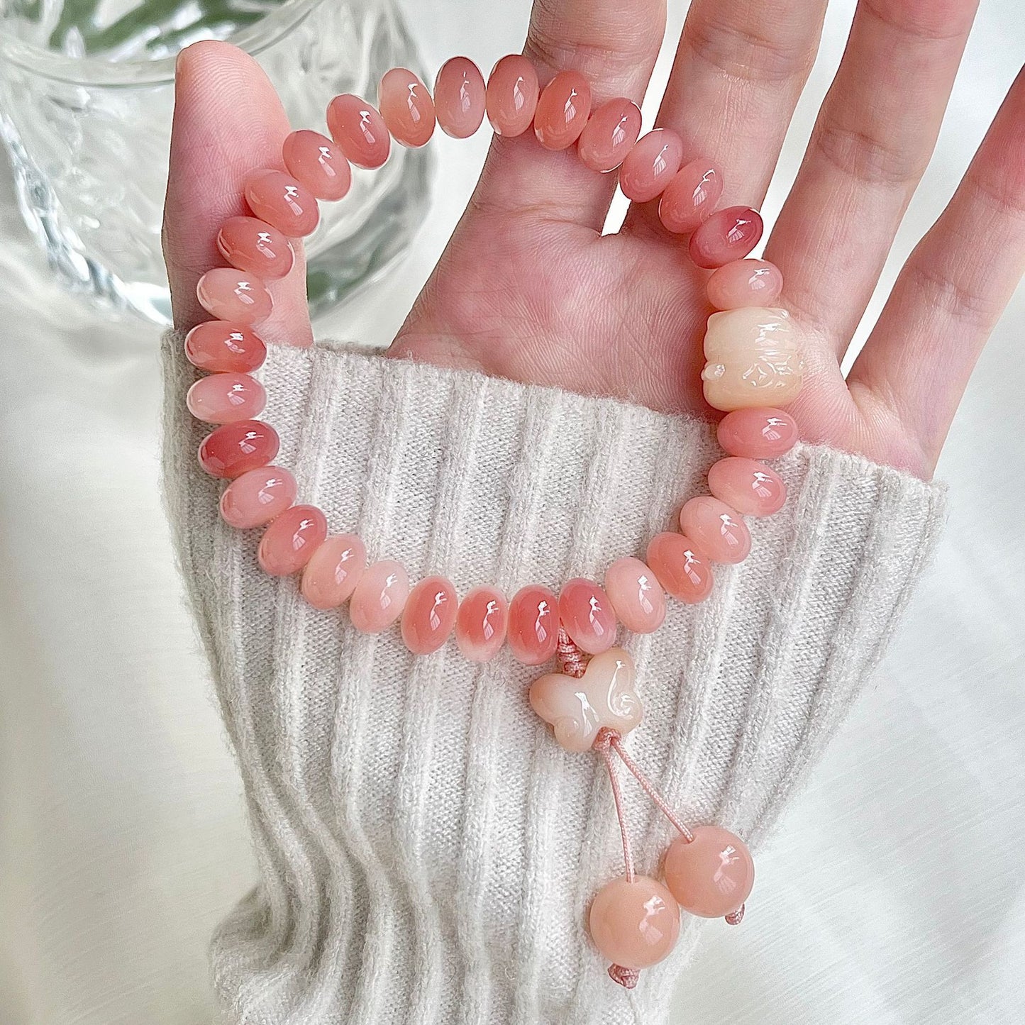 Cat's Paw Plum Chinese Style Abacus Beads Crafts Bracelet