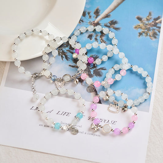 Sense Moonstone Chinese Style Artistic Girlfriend Bracelets