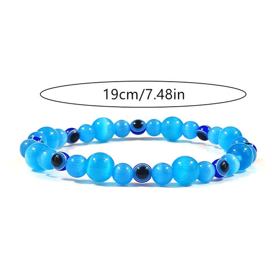 Opal Devil's Eye Spacer Beads Fashion Single Bracelet