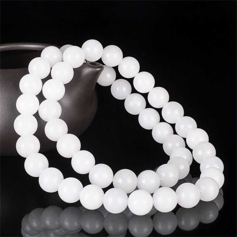 Women's Imitation Sweat White Jade Suit For Beads Necklaces