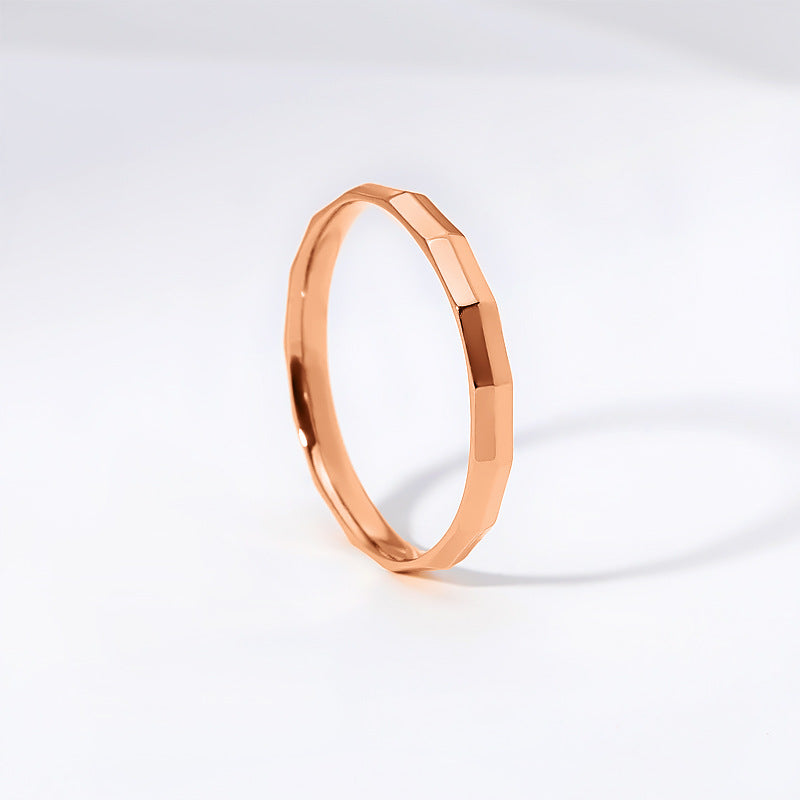 Korean Style Simple Regular Cut For Rings