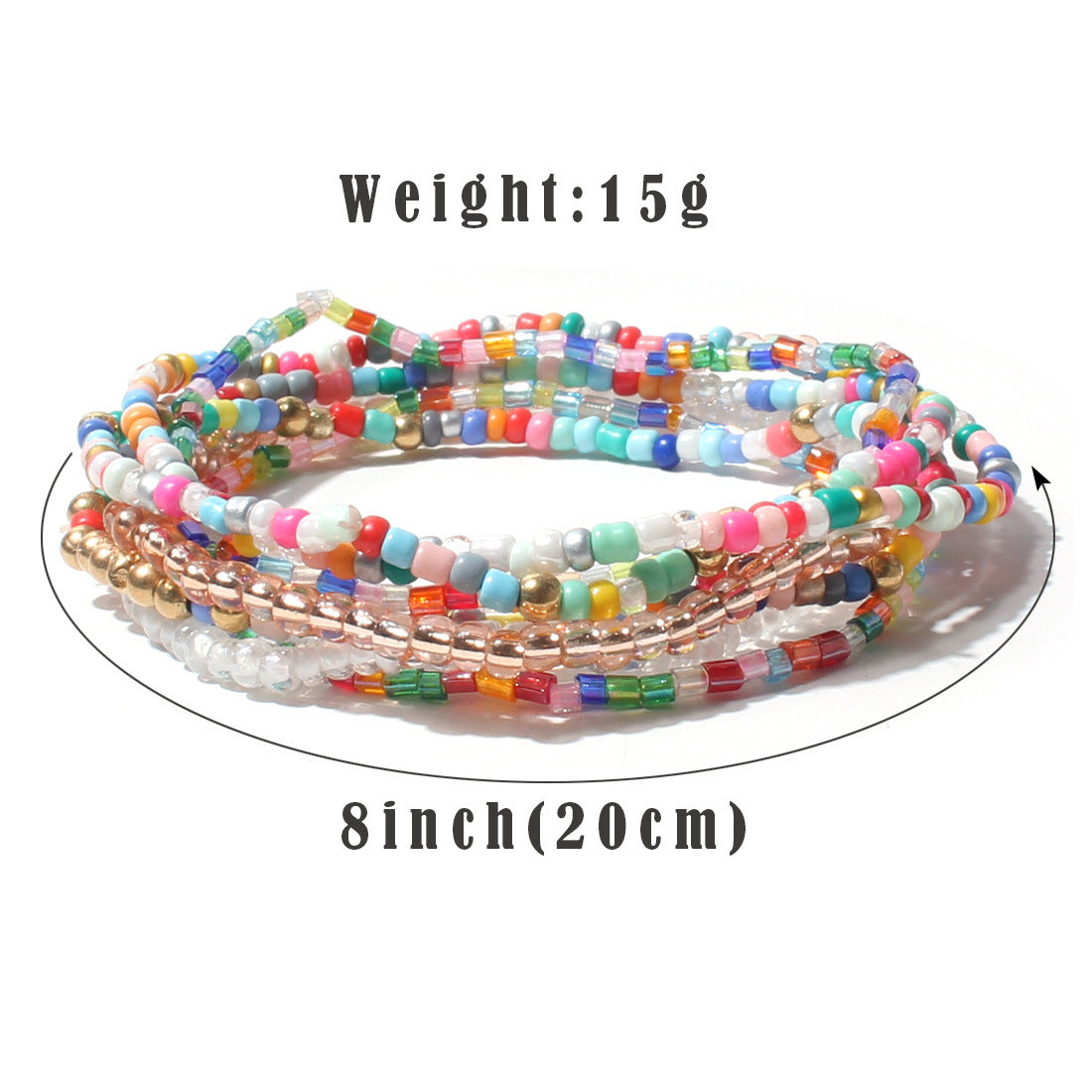 Bohemian Beaded Fashion Bead Mixed Color Bracelets