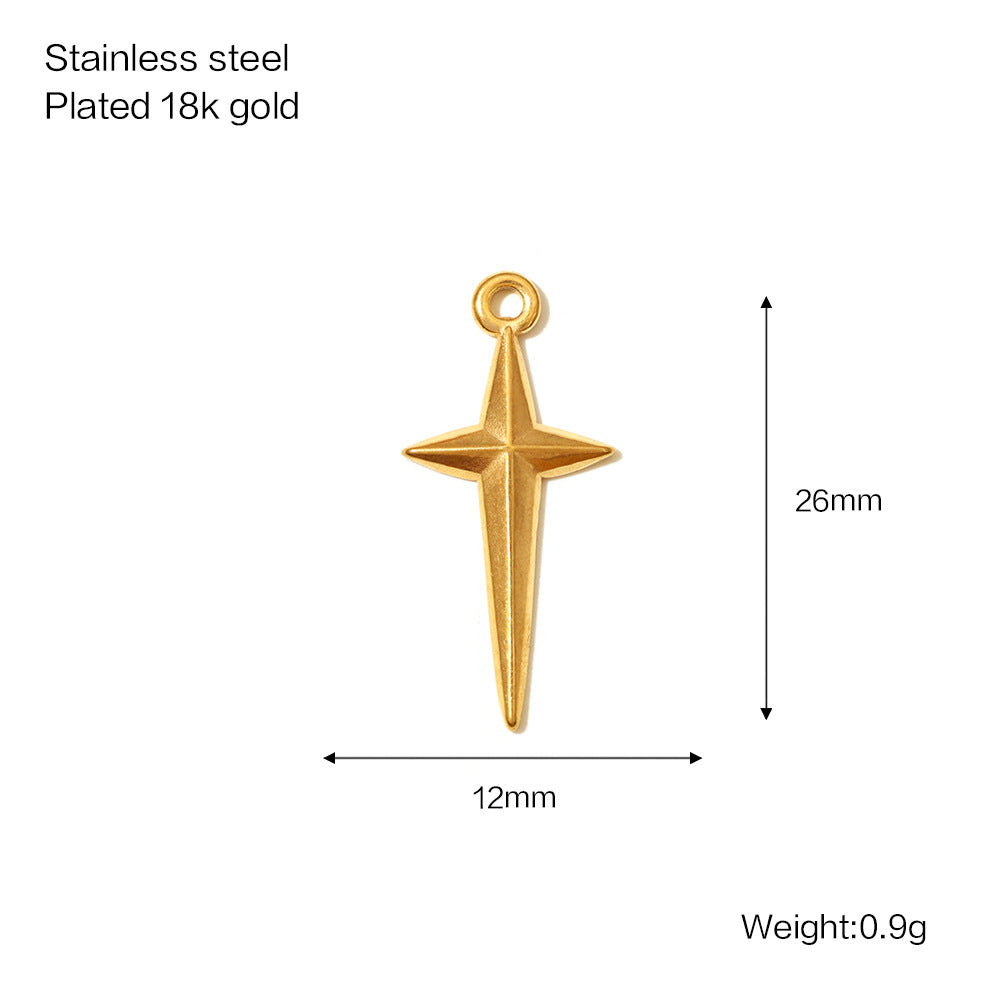 Versatile Women's Stainless Steel Gold-plated Bow Jewelry Accessories