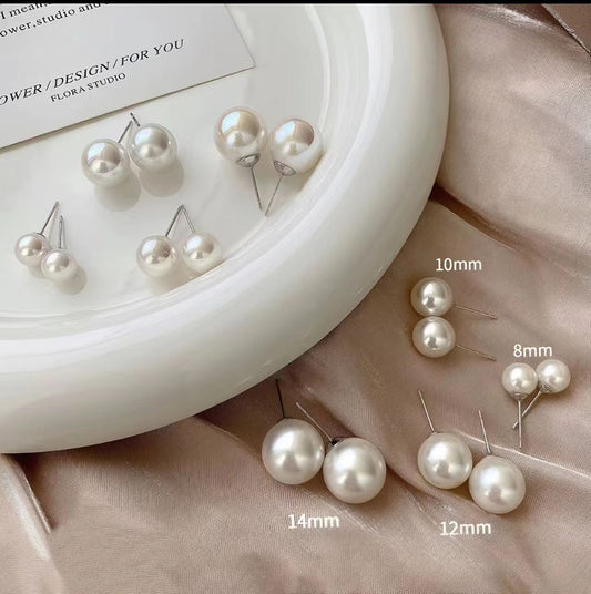 Temperamental Pearl Light Luxury Perfect Circle Rings