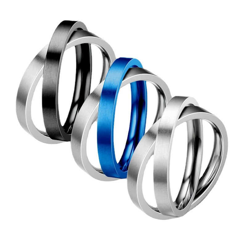 Spin Double Rotatable Niche Stainless Steel Rings