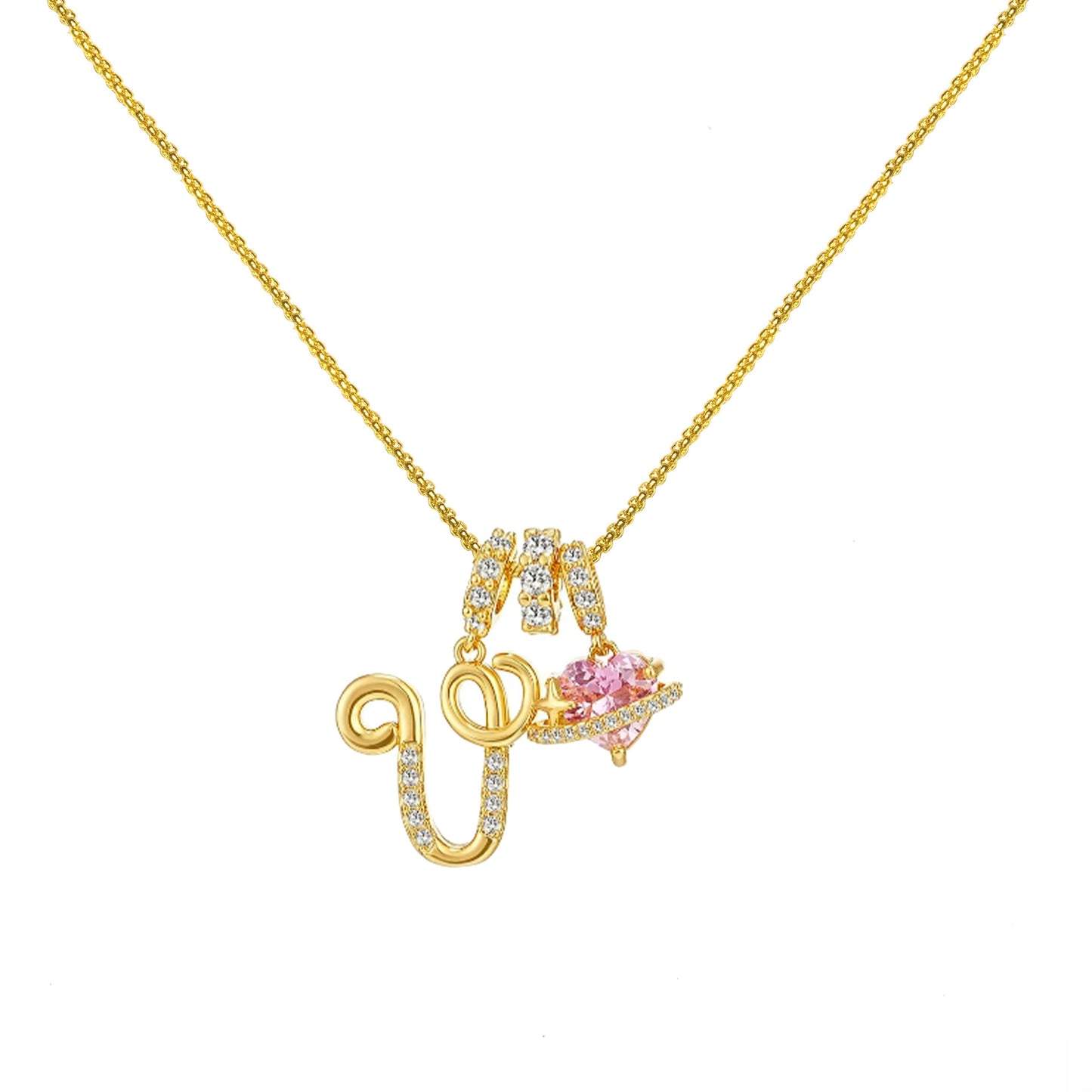 Dopamine English Letter Light Luxury Minority Necklaces