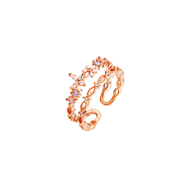 Female Niche High Sense Affordable Luxury Fashion Personalized Cold Rings