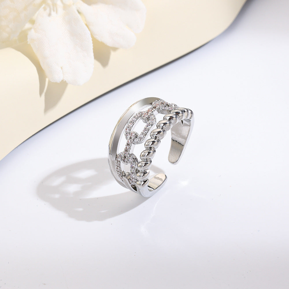 Women's & Men's String Clip Open Hip Hop Width Rings