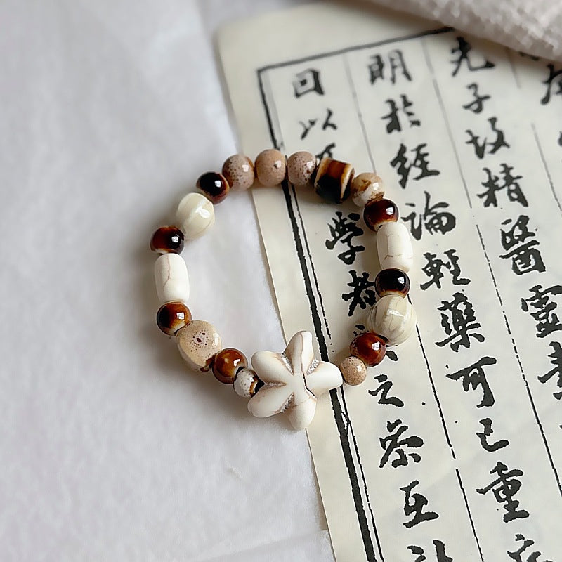 Ceramic Gift Chinese Style Cat's Paw Bracelets