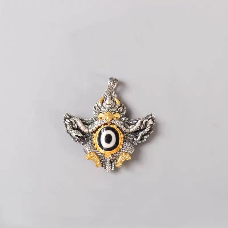 Golden Wing Bird Imitation Copper Sier Plated Necklace