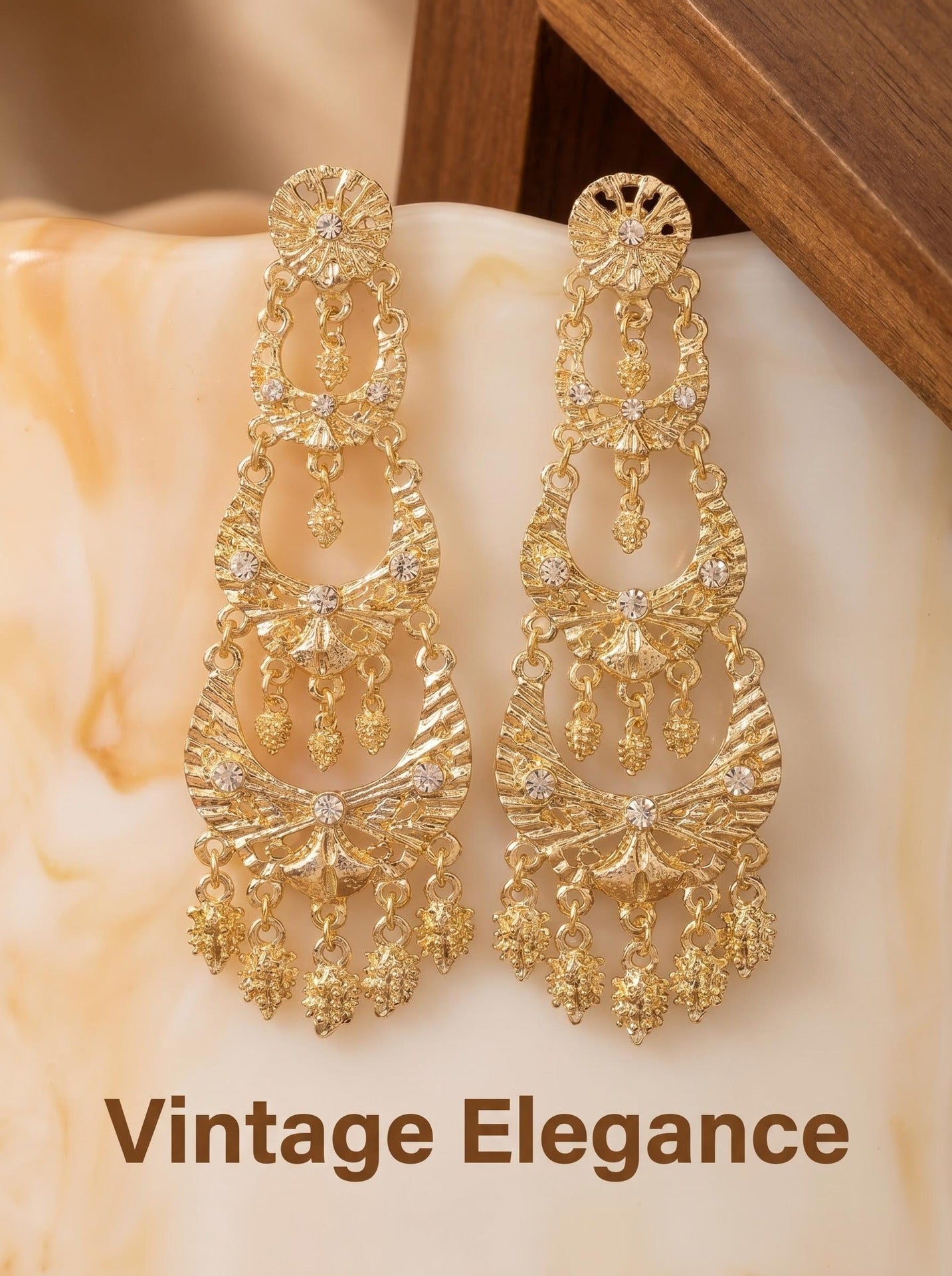 Women's Arabia Wedding Wear Light Luxury Fashion Earrings