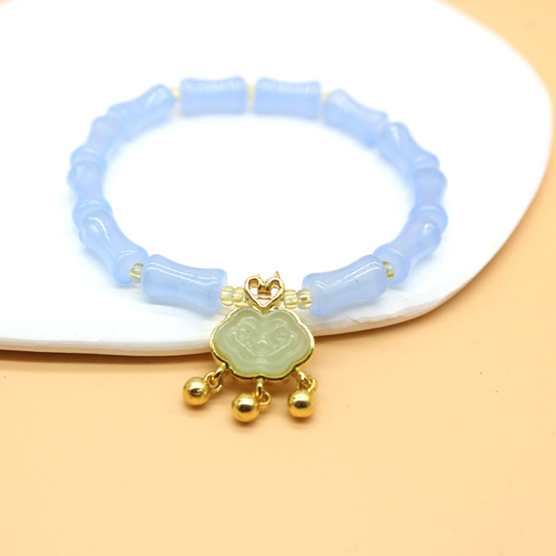 Bamboo Joint Longevity Lock Festival High Creative Girlfriends Bracelet