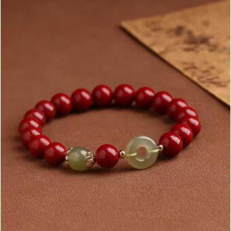 Female Natural Jade Safety Buckle Male Bracelets