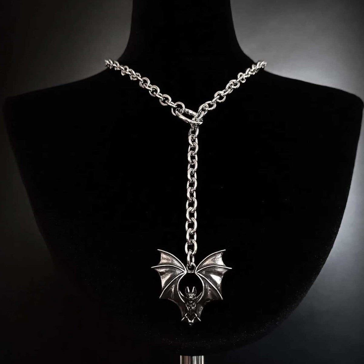 Bat Female Gothic Exaggerated Personalized Design Necklace