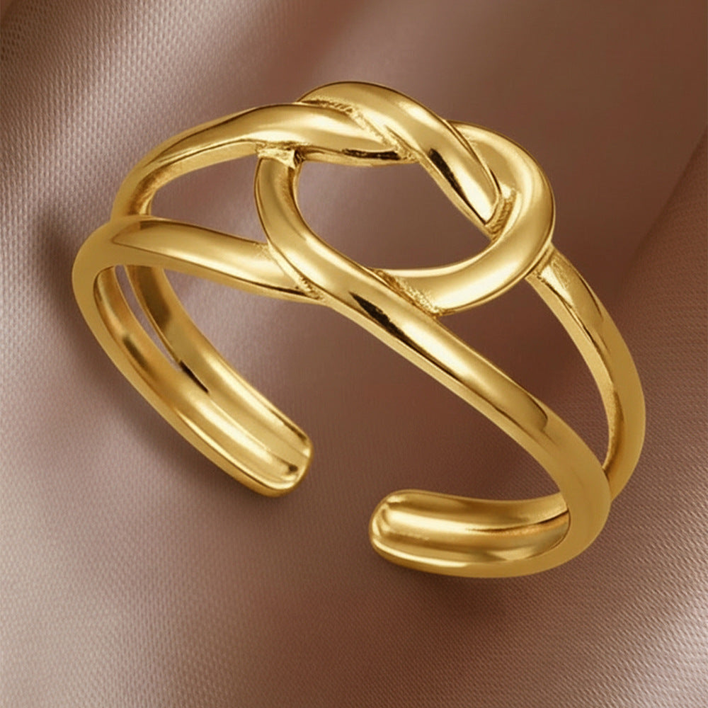Heart-shaped Titanium No Fading Oil Pressure Rings