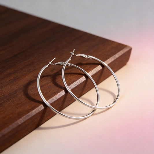 High Sense Big Circle Female Personality Simple Exaggerated Graceful Earrings
