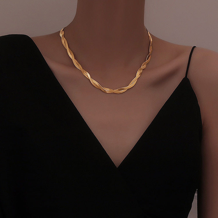 Women's Personality Minimalist Elegant High-grade Gold Cross Necklaces