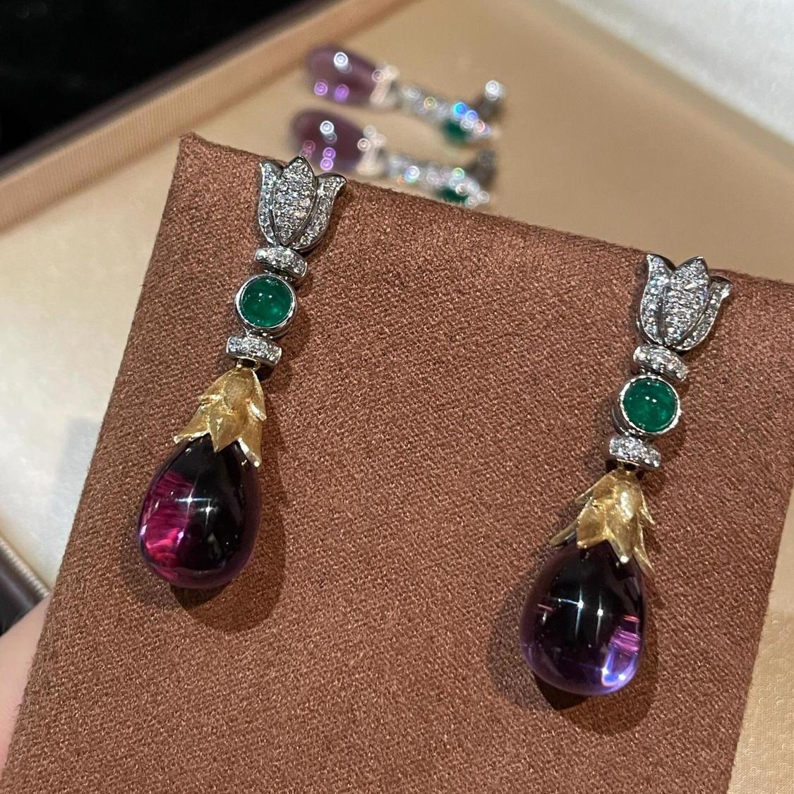 Women's Crystal Flash Zircon Light Luxury Earrings