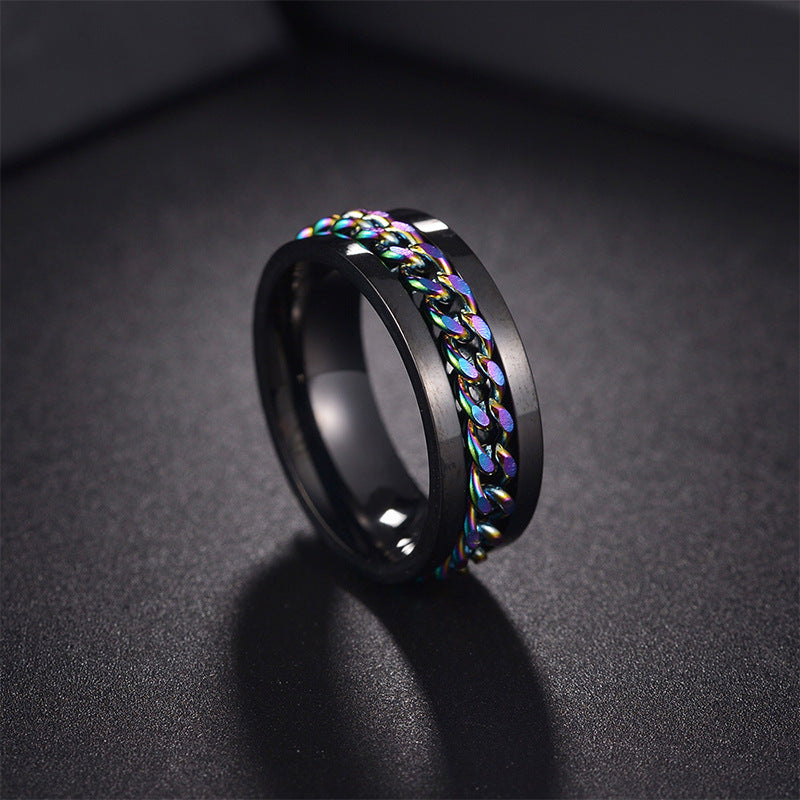 Cool Titanium Steel Couple High Quality Rings