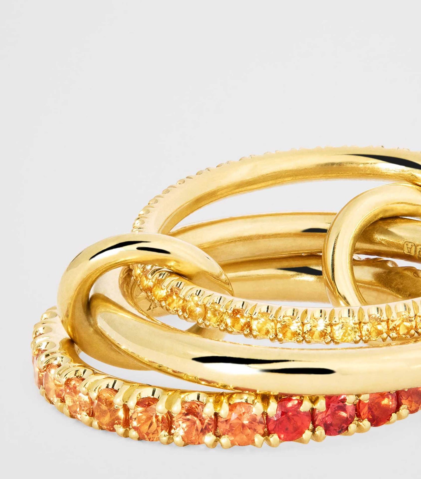 Gold Color Matching Zircon Versatile Creative Rings