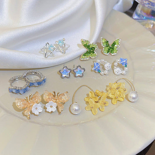 Flower Light Luxury High-grade Style Artistic Temperament Niche Rings