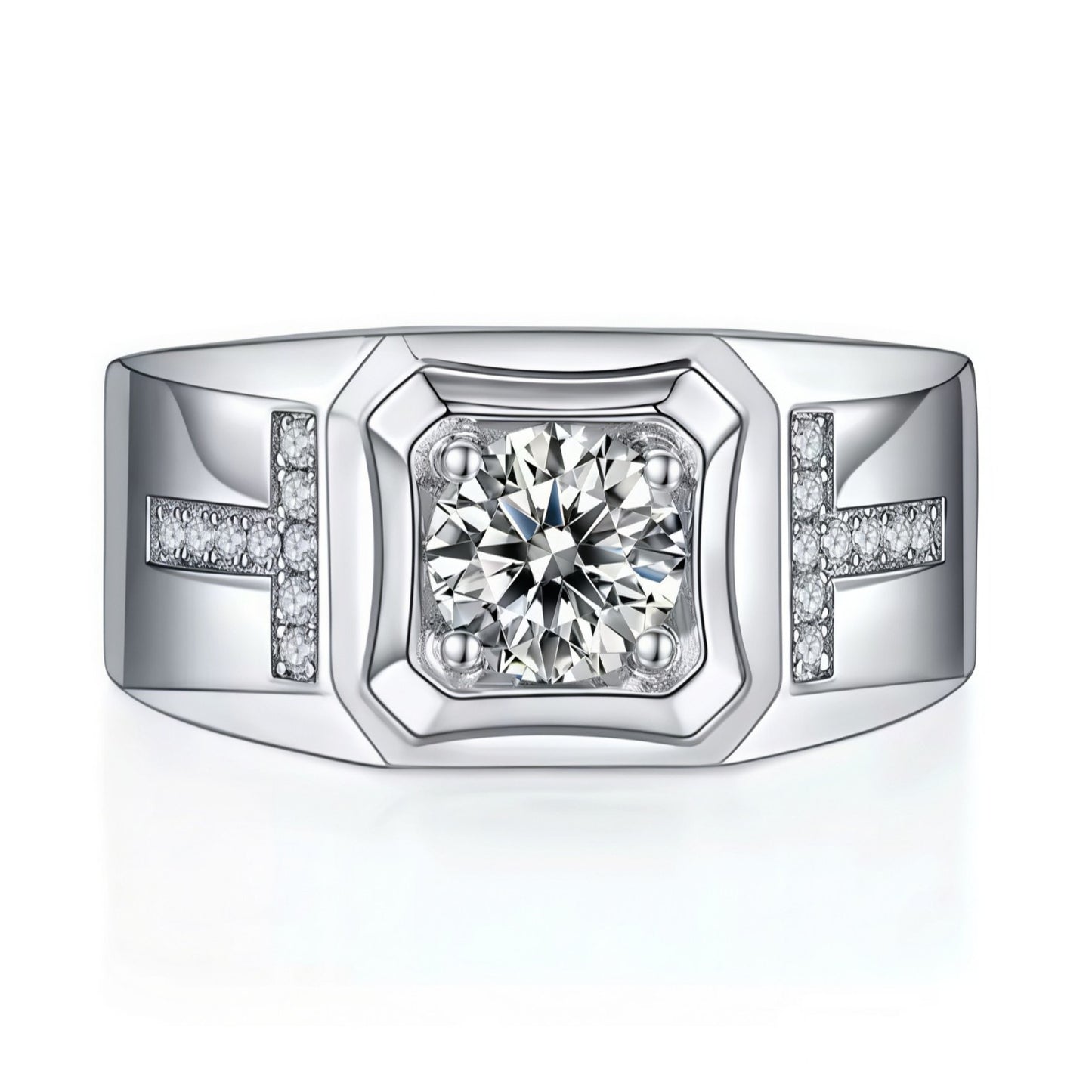 Men's Ya Zircon Personality Trend Luxury Fashion Ring