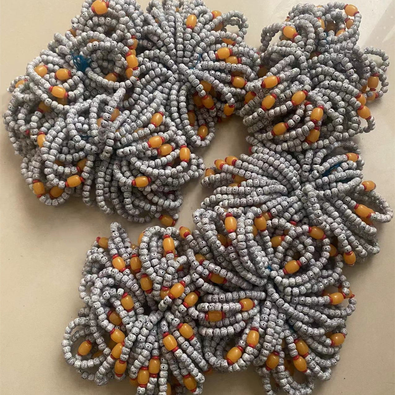 Bodhi Imitation Beeswax Resin Beads Temple Knot Small Bracelet