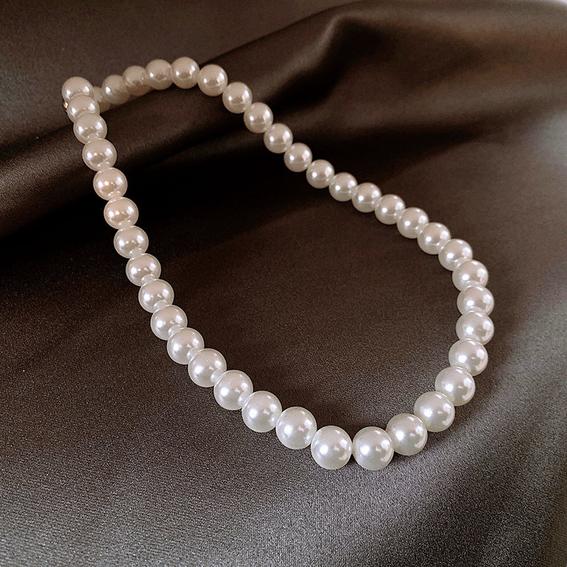 Pearl Twin Clavicle Chain Light Luxury Necklaces