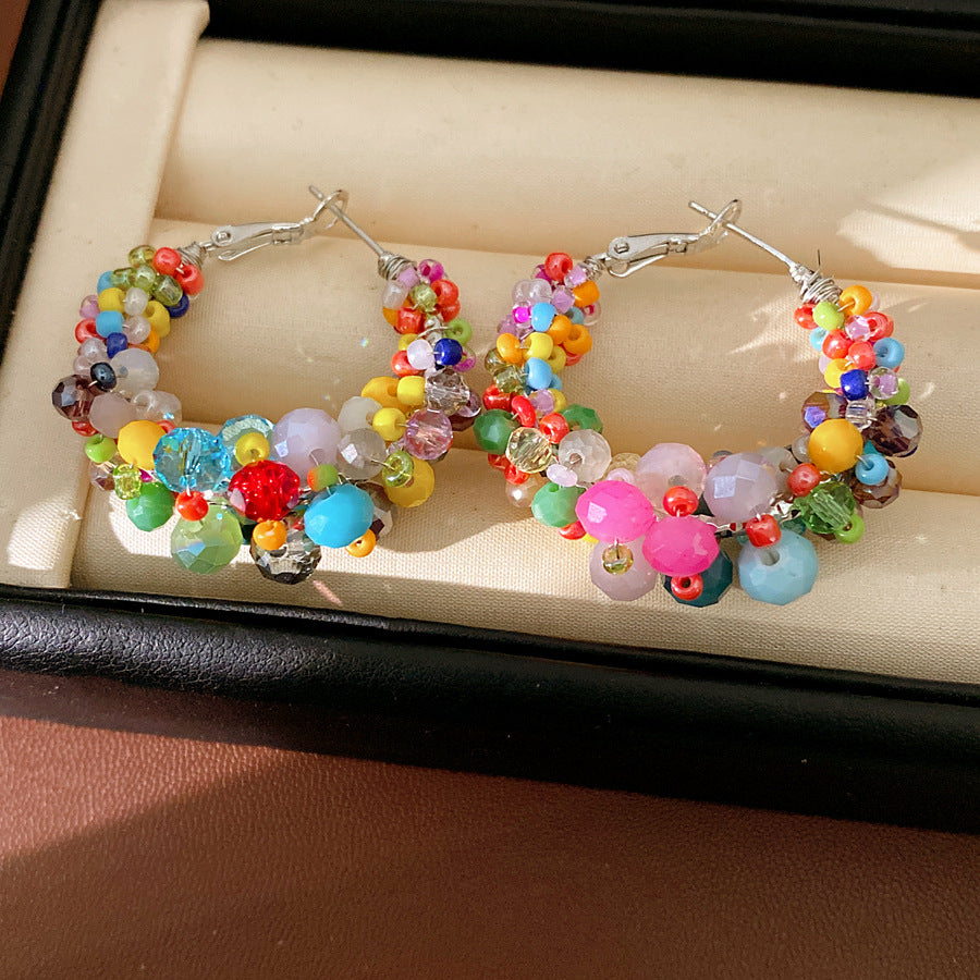 Irregular Round Light Luxury High-grade Graceful Rings