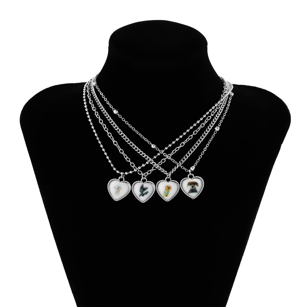 Women's Love Small Animal Slim Chain Refreshing Necklaces