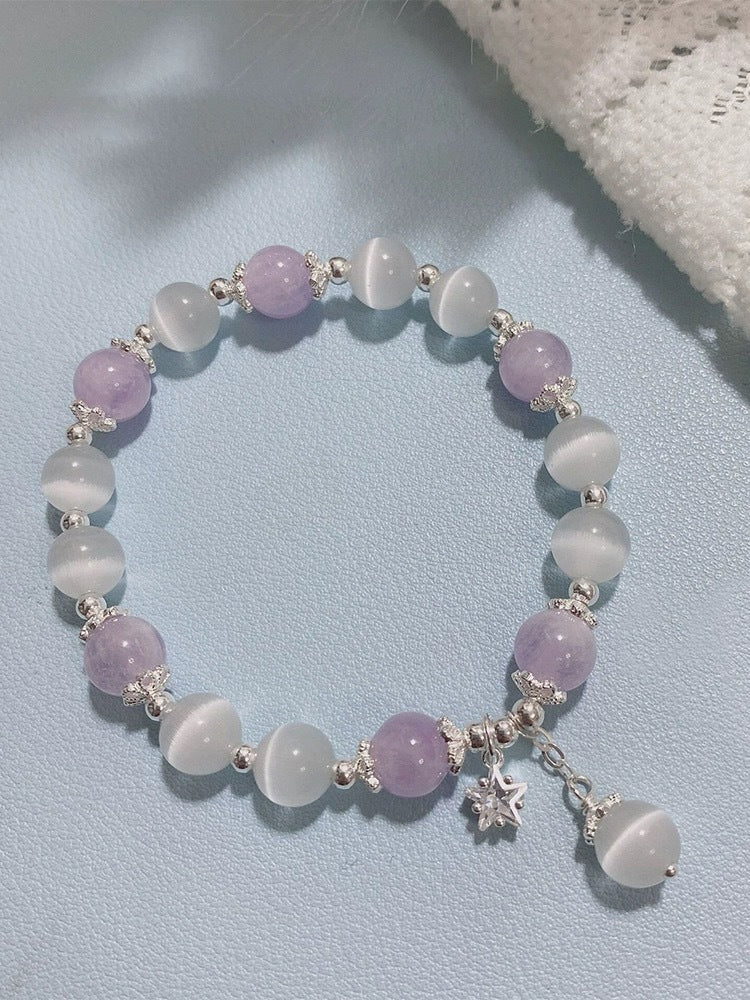 Stone Crystal Butterfly Female Design Gray Bracelets
