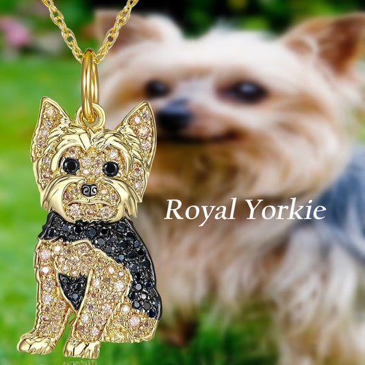 Yorkshire Dog Exquisite Zinc Alloy Die Casting Pendants