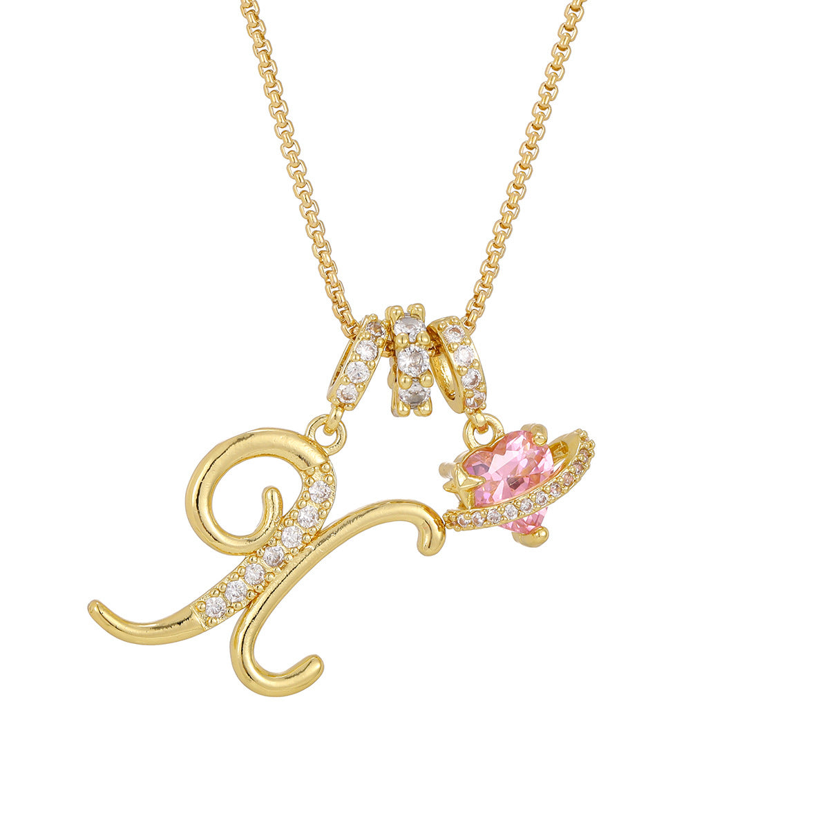 Dopamine English Letter Light Luxury Minority High Pendants