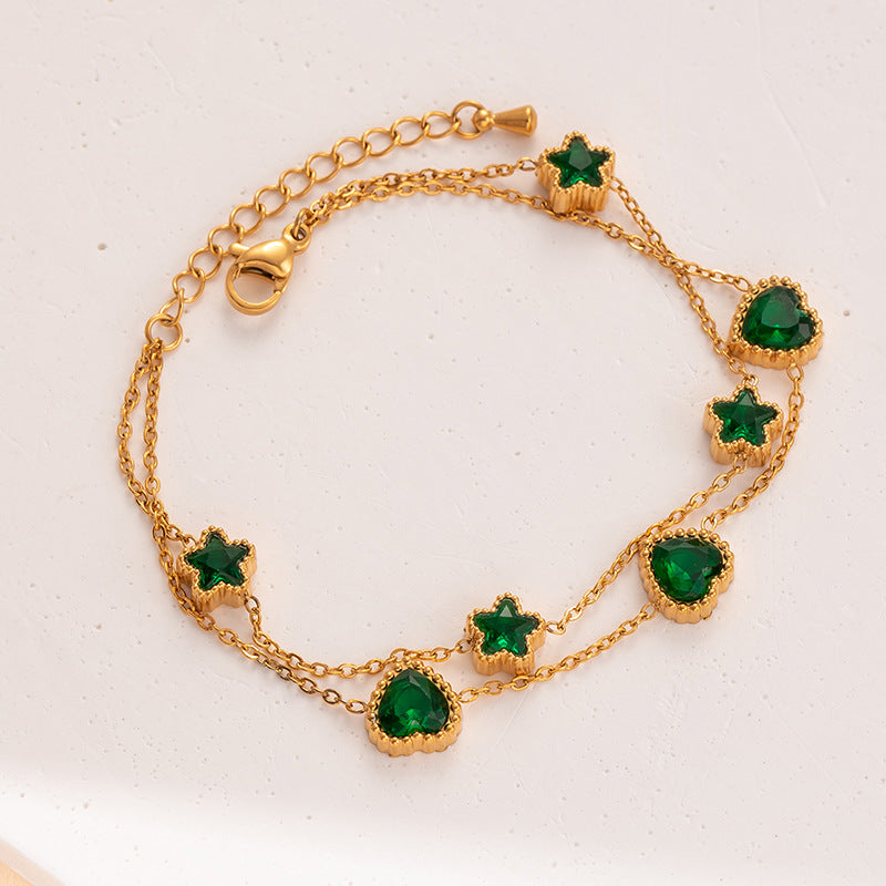 Women's Steel Fashion Retro Titanium High-grade Simple Graceful Bracelet