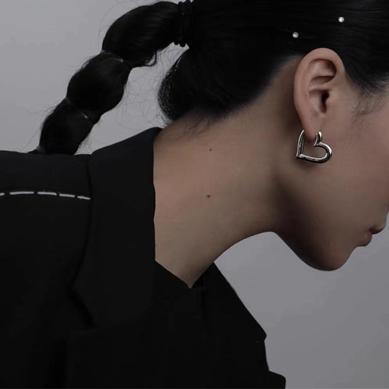 Women's Korean Style Niche Glossy Lovely Ear Clip Simple Fashion Personalized Earrings
