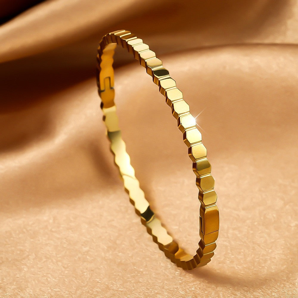 Titanium Steel Stainless Real Gold Furnace Bracelets