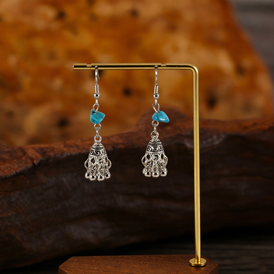Women's Entry Lux Classical Bell Bird Cage Earrings