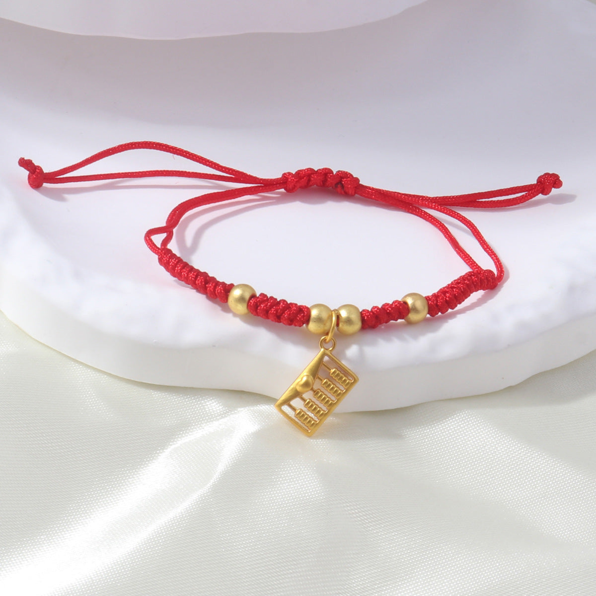 Braided Red Rope Auspicious Language Butterfly Fortune Cat Safe Joy Bracelets