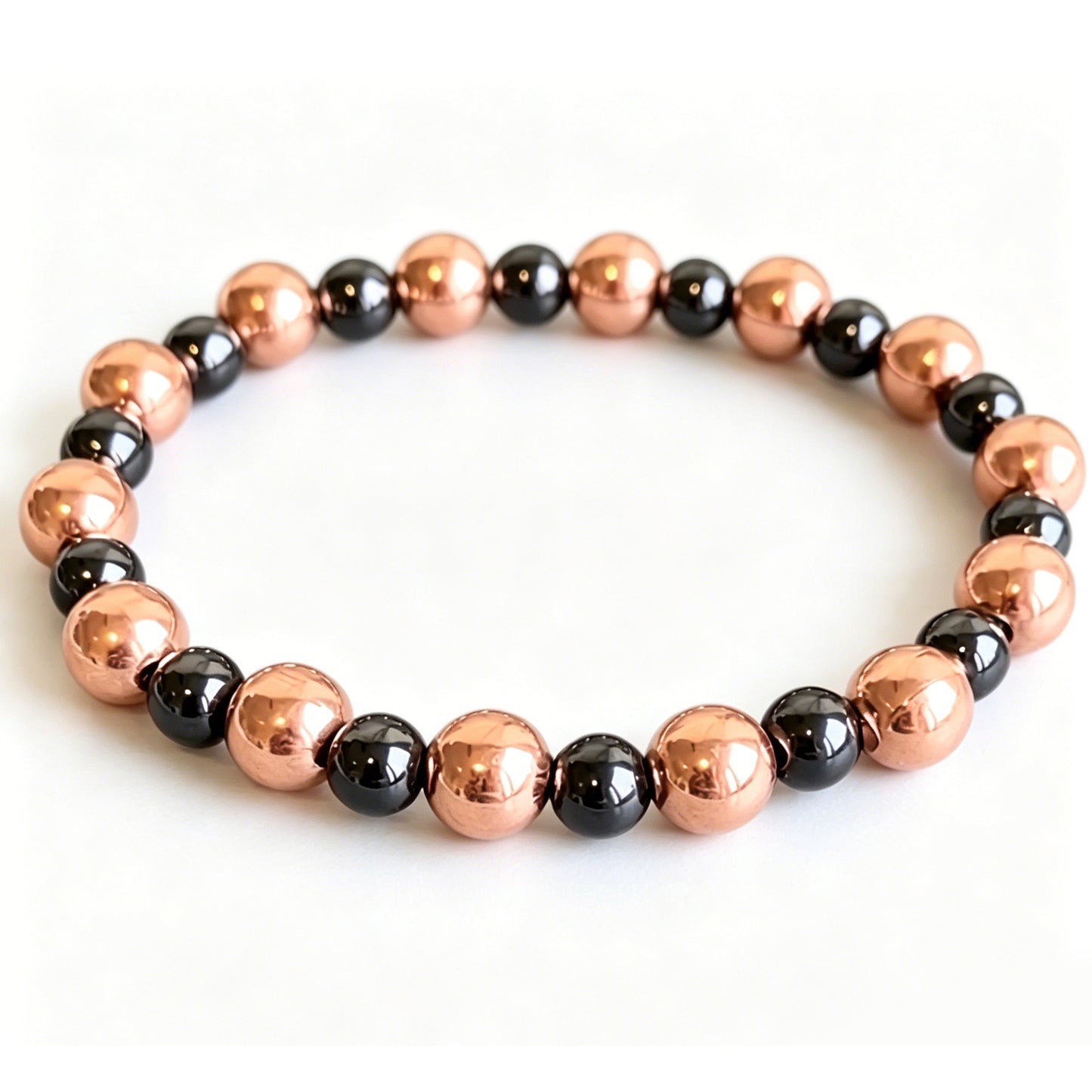 Haematite Small Golden Beads Copper Bead Artificial Beaded Personality Bracelet