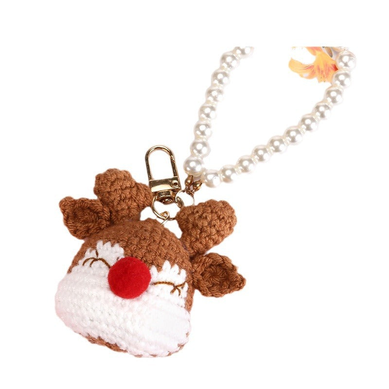 Finished Crocheted Deer Bag Cute Animal Hanging Ornaments